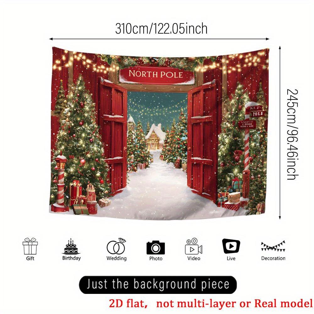 1Pcs Ultra Large Printed Party Banners Decoration Background Winter Backdrop Decorations For Photo Studio Photo Booth Christmas