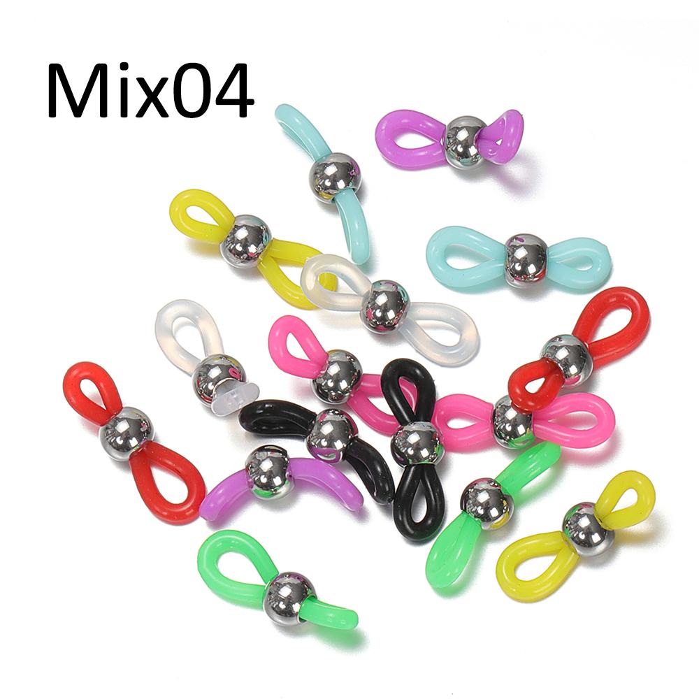 50pcs Eyeglasses Chain Rubber Connector Spectacle Frame Connector Retainer for Sunglasses Holder Chain Necklace Accessories