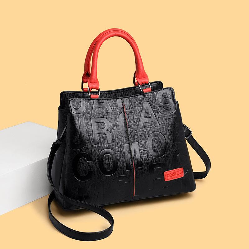 Real soft leather handbag women s new women s bag fashion versatile shoulder messenger bag multi-layer handbag women