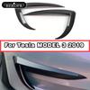 Car Front Bumper Splitter ABS Bright Black Front Bumper Lip Wind Knife ReplacementFor Tesla MODEL 3 Front Bumper Wind Knife
