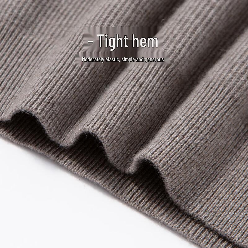 Hodo Men's Cashmere Blend Henry Collar Pullover Sweater