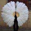Big Red Ostrich Handheld Feather Fan 30*52cm 35*60cm Performance Feathers Fan Crafts