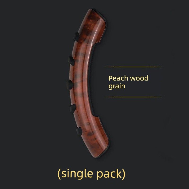 

Cover Booster, All-Season Universal Model, Anti-Slip, Anti-Sweat, Carbon Fiber Pattern Handlebar Cover, Complete Collection of Decorative Accessories [Peach Wood Grain] Steering Wheel Booster (One Set