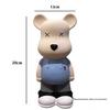 Cartoon Bear Piggy Bank: Creative Modern Ceramic Ornament for Living Room