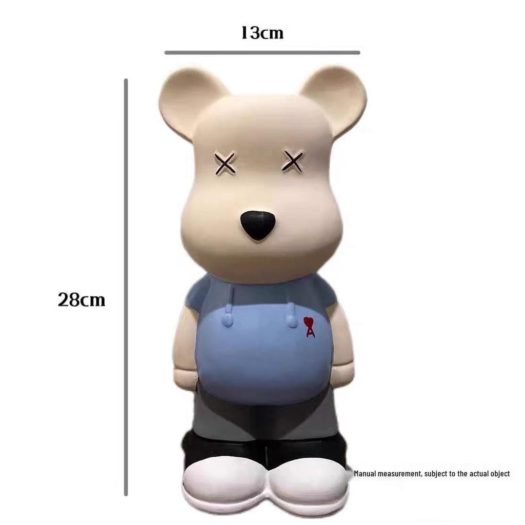 Cartoon Bear Piggy Bank: Creative Modern Ceramic Ornament for Living Room