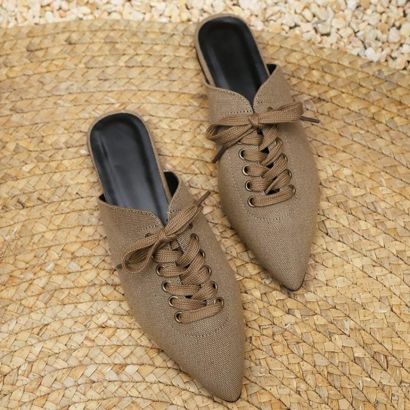 Mode Mode Kreuzspitze spitze Zehen Damen Pantoletten Slipper