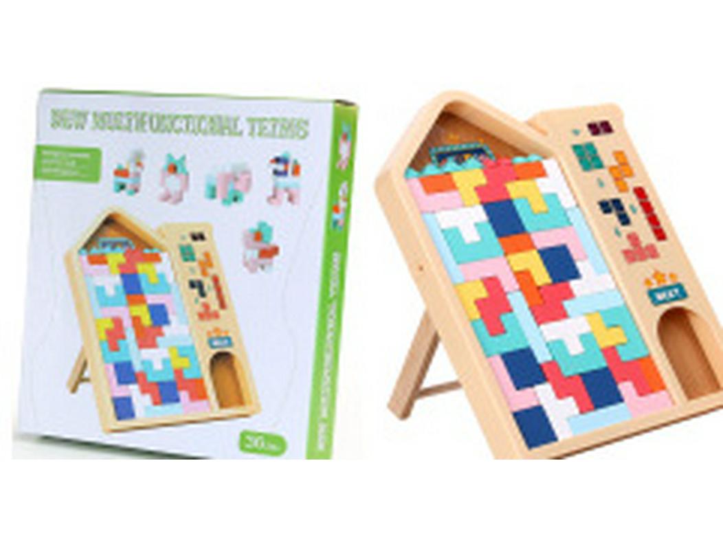 

Развивающий 3D-пазл «Тетрис» для детей 3-6 лет, головоломка для мальчиков и девочек