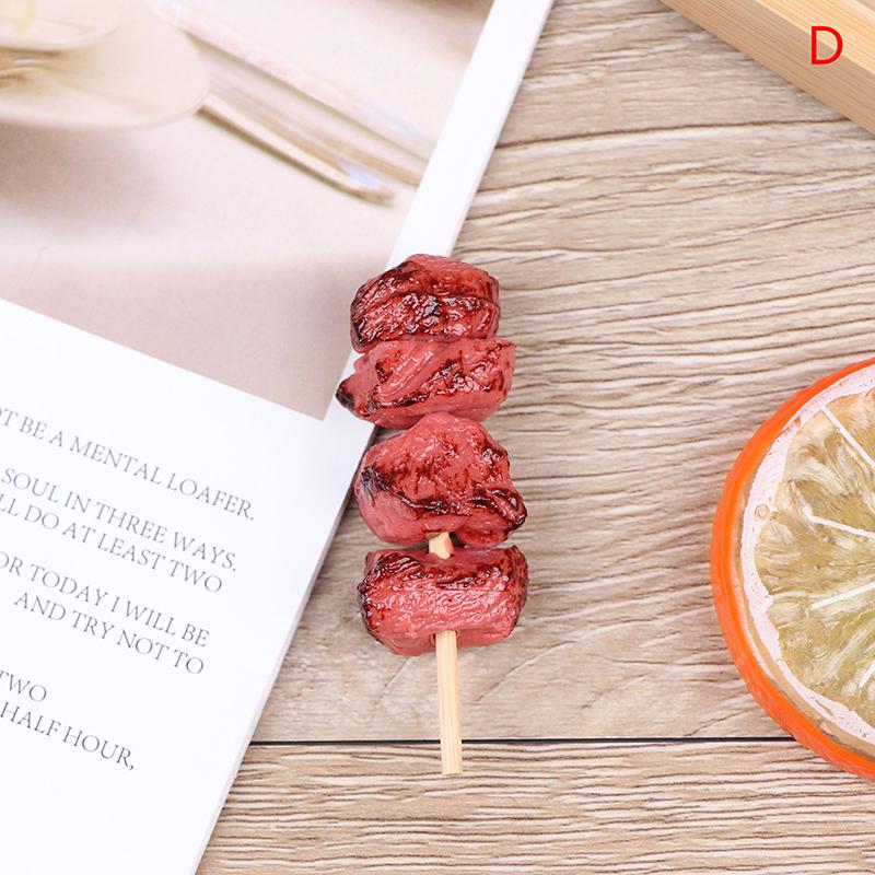 

1 шт. Милая мини-игрушка для игры, миниатюра еды для симуляции барбекю для кукольного домика D