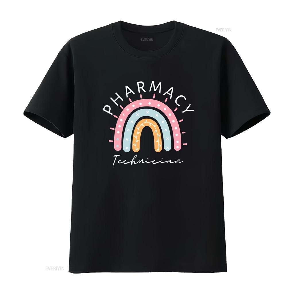 Pharmacy Technician Certified Pharm Tech T Shirt Vintage Washed Slightly Homme Top For Everyday Wear Unisex Streetwear Graphic