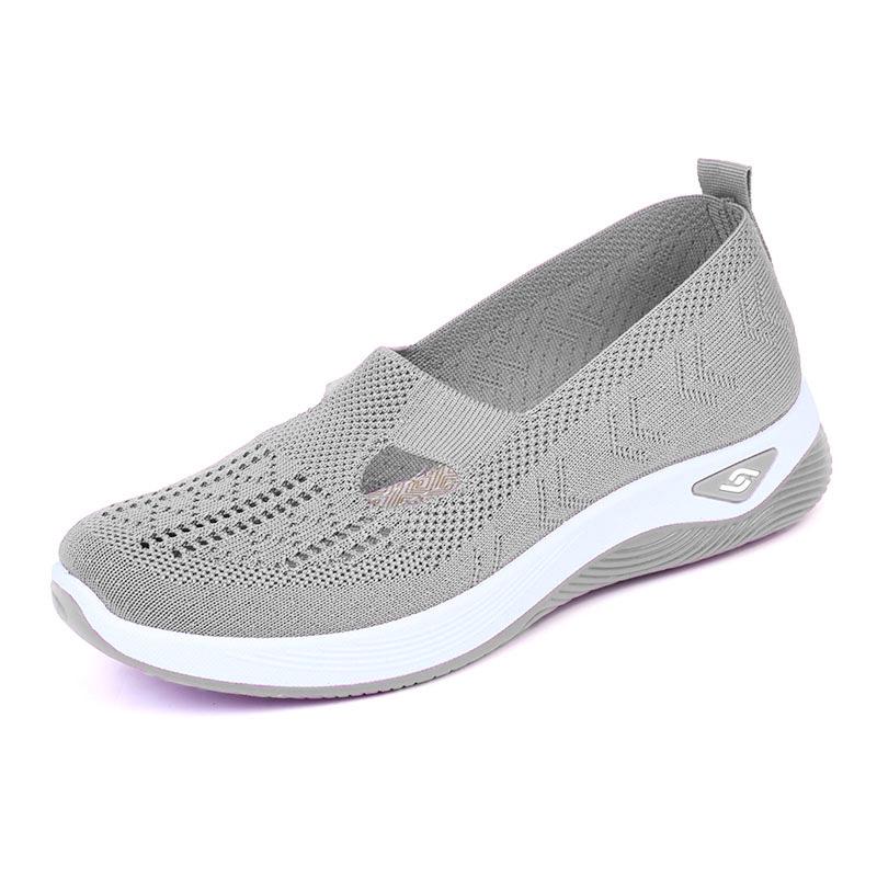 Breathable Plus Size Women's Mesh Casual Shoes - Comfortable Footwear for Middle-Aged & Elderly Moms