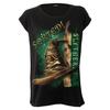 HARRY POTTER Womens/Ladies Slytherin Hat Boat Neck Capped Sleeved Top