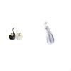 Elegant Swan Lady Figurines Porcelain Couple Art Decor Modern Nordic Girl Statue Tabletop Ornament