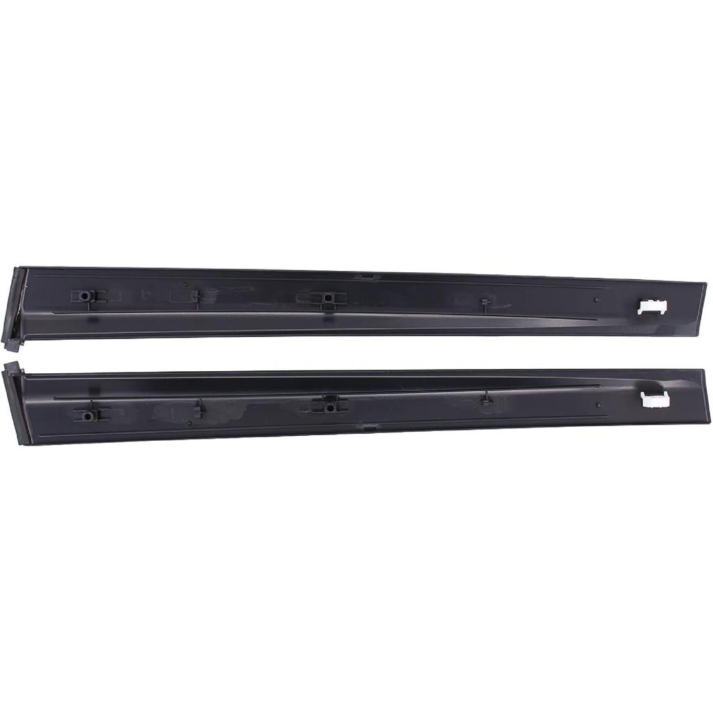 ApplianPar Gloss Black Driver and Passenger Side B Pillar Molding Trim Cover for Honda Civic 1992-1995