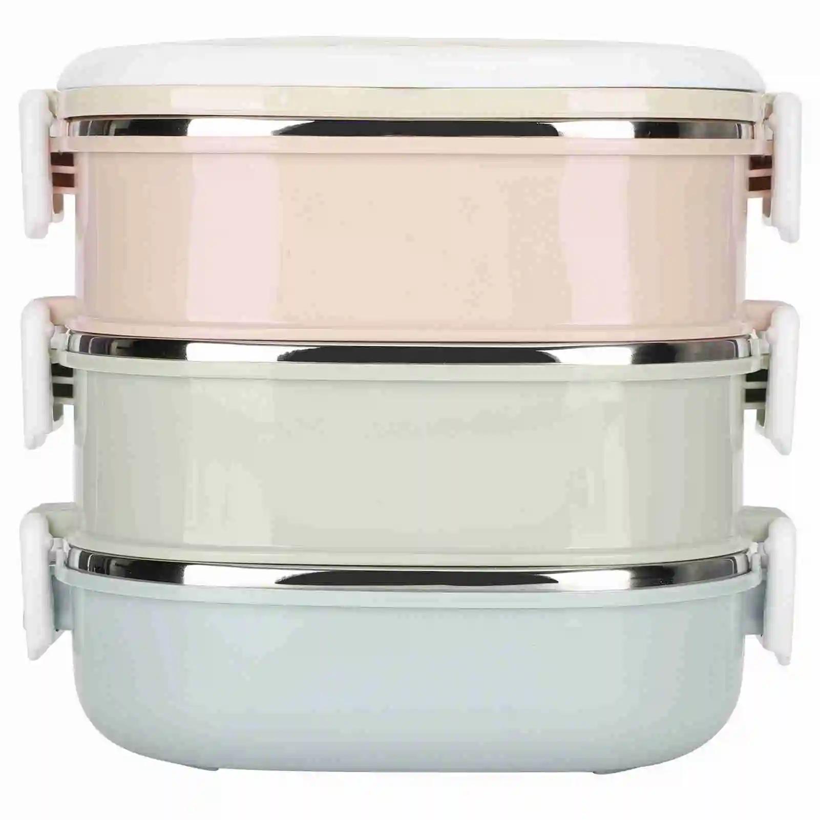 Изолированный ланч-бокс, портативный из нержавеющей стали, изолированный термоконтейнер для еды, для школьников и детей, для работы