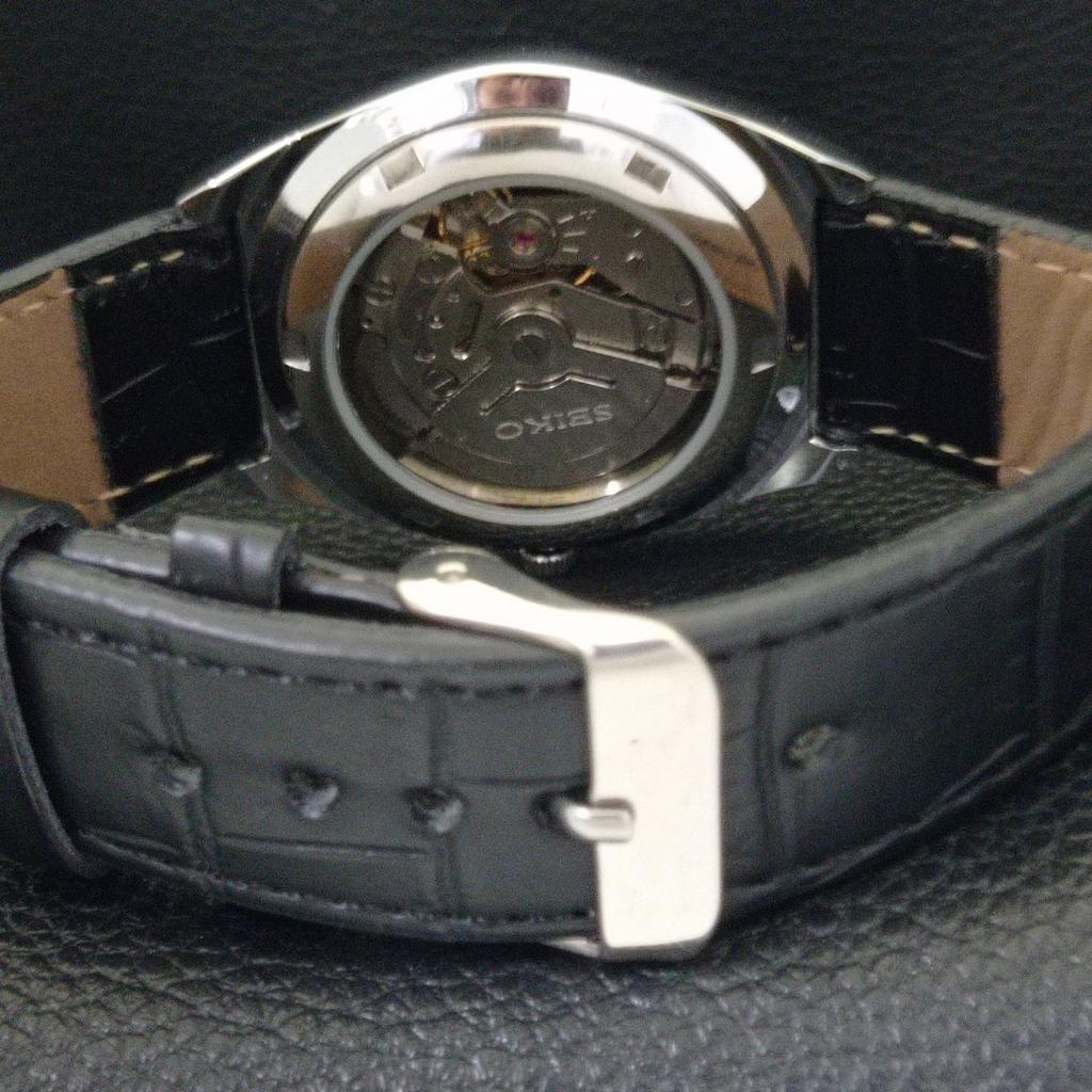 AUTOMATIC VINTAGE REFURBISHED SEIKO 5 JAPAN 6309A MENS BLACK WATCH a441362-5 Sk-a441362