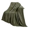 Knit Throw Blanket Checkered Sofa Blanket For Season Lightweight for Home and Travel