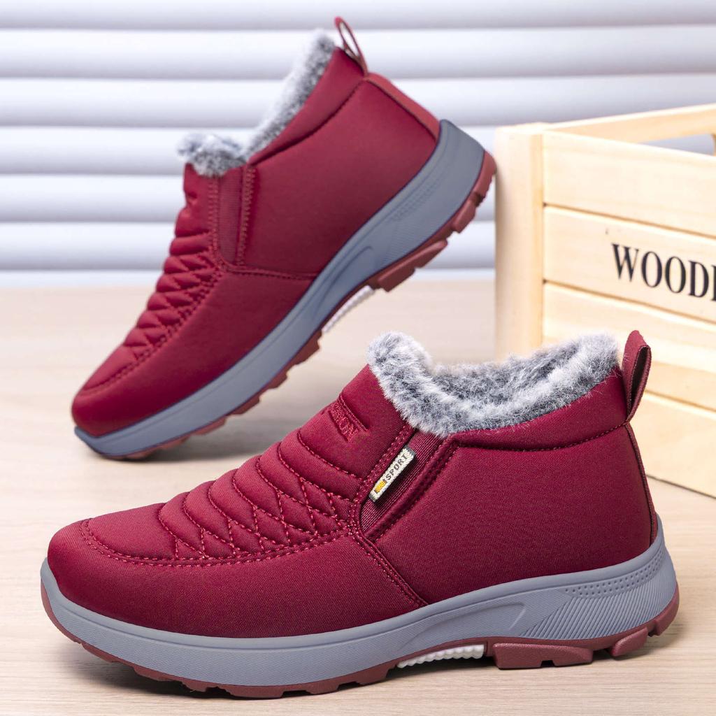 Winter Warm Snow Boots for Women Anti-Slip Waterproof Ankle Booties With Faux Fur Lined Women's Comfortable Short Boots Outdoor Workout Walking Shoes