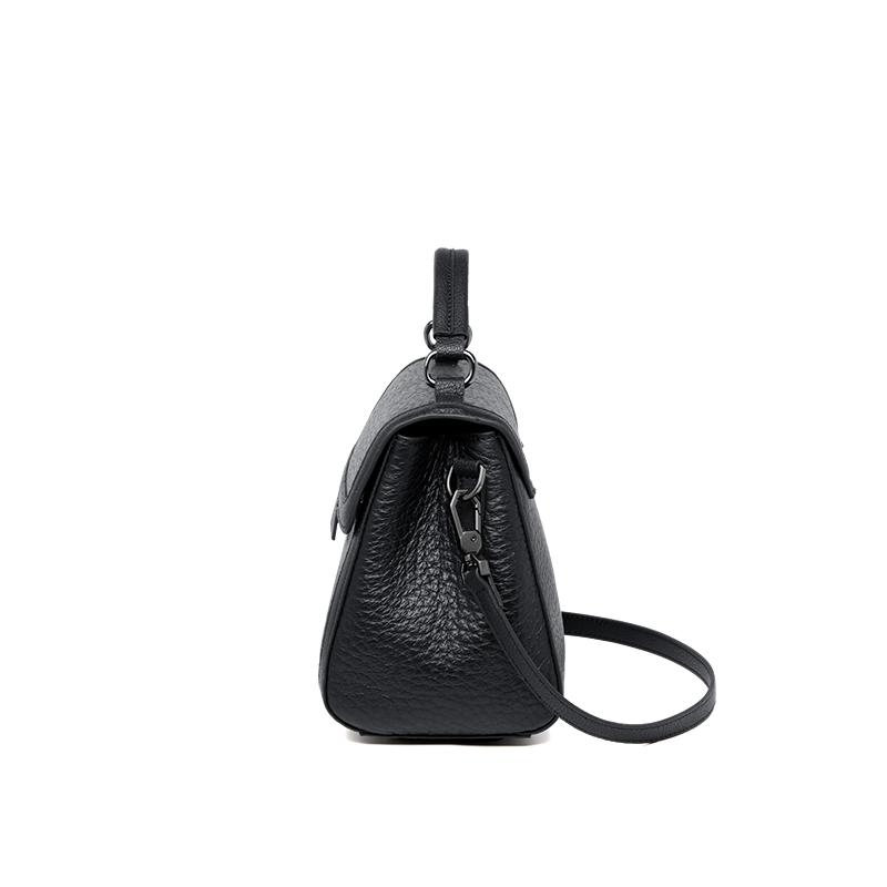 New First Layer Genuine Cow Leather Original Single Shoulder Business Women's Black High End Bags