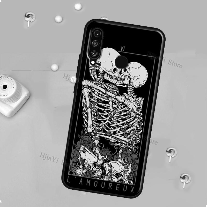 Horror Skull Gothic For Huawei Honor Magic 5 Lite X8 X9 X8a X9a 50 70 P20 P30 P40 P50 P60 Pro P Smart 2019 Case