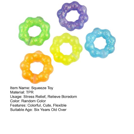 Fidget Toy Soft TPR Squishes Portable Stress Relief Bracelet Pendant Kids Adults Squeeze Toy Decompression Gift