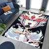 1pc Anime Wolf Mask Chair Mat - Office Desk Pad with Demon Slayer Design, Non-Slip Carpet for Home Decor, Suitable for All Seasons.U051