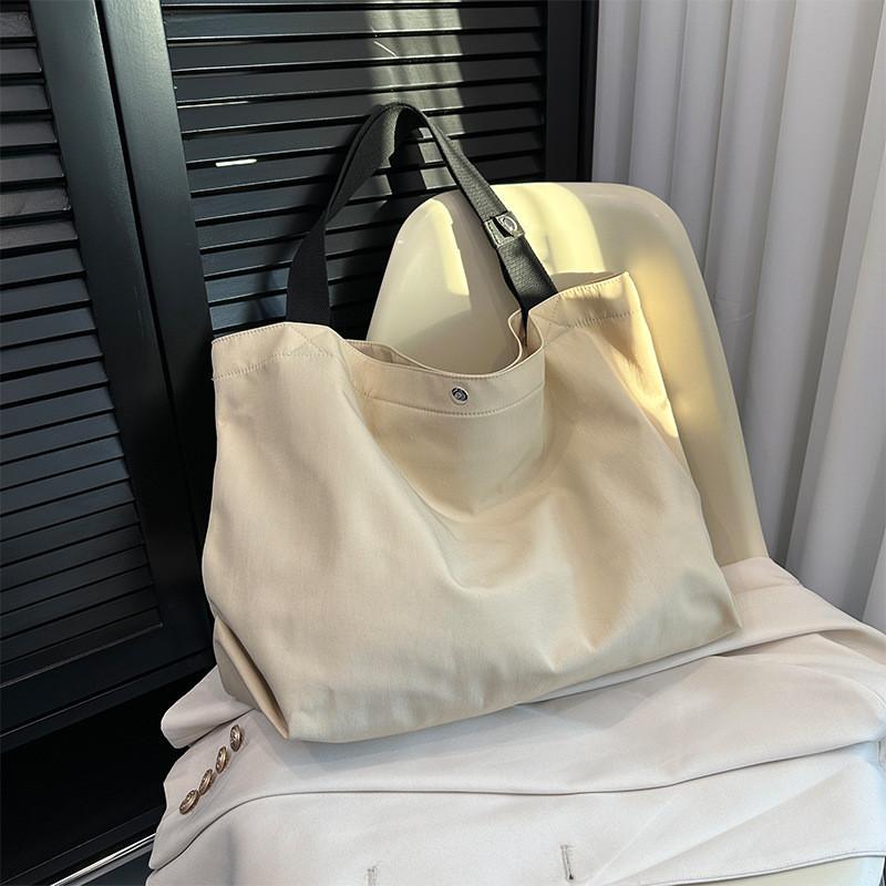 Large Capacity Canvas Tote Bag Women Street Style Casual Shopping Handbag