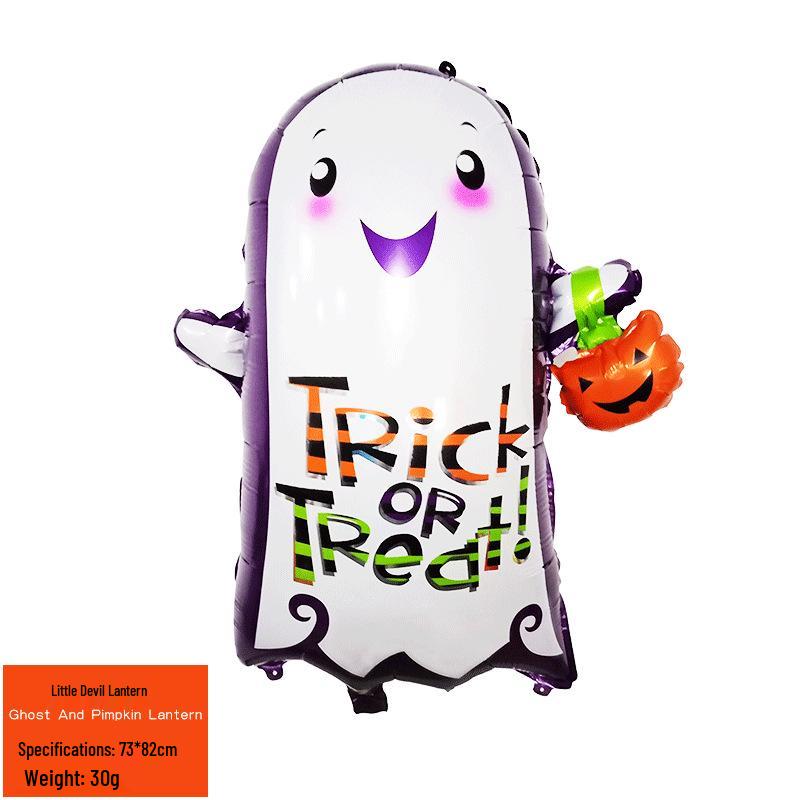 Aluminum Foil Balloons: Halloween Decorations with Ghosts, Skeletons, Pumpkins, and Bats