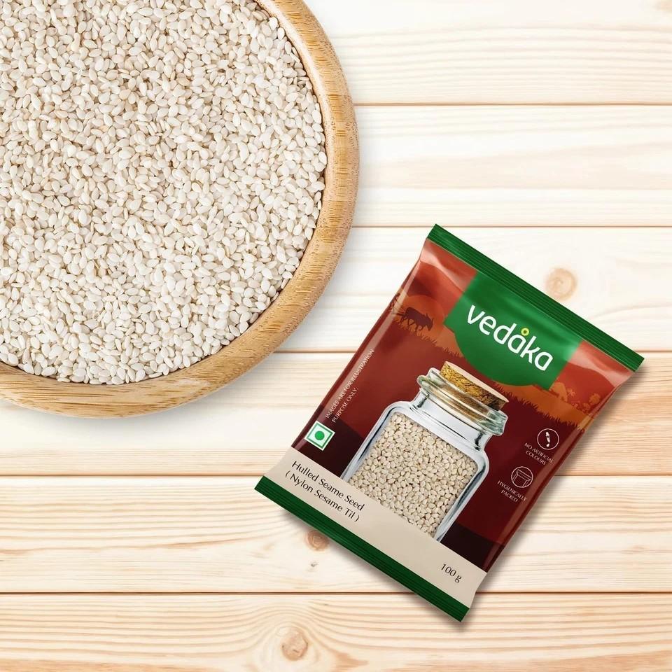 Amazon Marke Vedaka Geschälte Sesamsamen 100 G Nylon Sesam Til