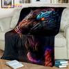 Beast Tiger Lion Leopard Animal Wildlife Cartoon Blanket,Soft Throw Blanket for Home Bedroom Bed Sofa Picnic Cover Blanket Kids