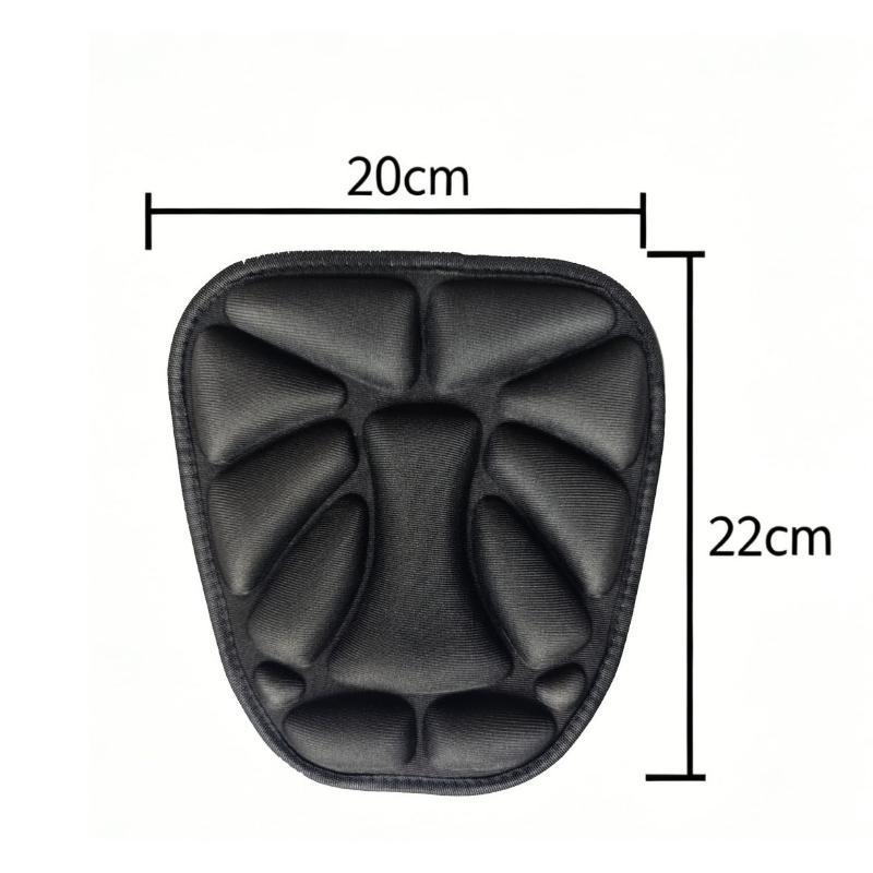 Universal Motorcycle Seat Cushion 3D Gel Breathable Shock Absorbing Comfort Pad for Summer Winter All Season Use