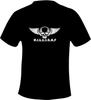 Men's D.I.L.L.I.G.A Biker Novelty Funny Printed T Shirt Black