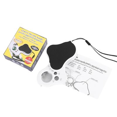 Folding Loupe Pocket Illuminated GemstonesMagnifier Diamond GradingsEye Magnifying Jewelry Antiques Identification Tools