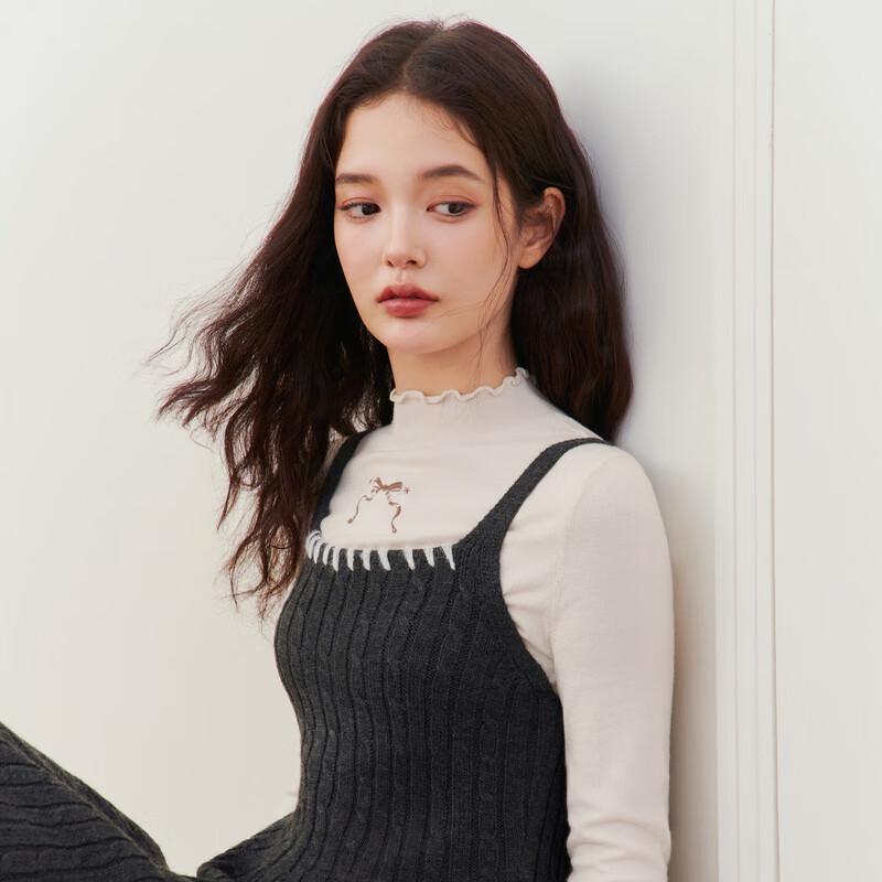 

Ledian Contrast Drawstring Knit Cami Dress M