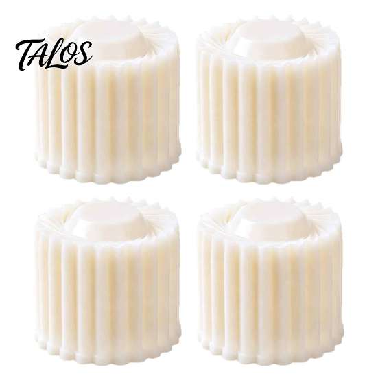 Round Manual Press Mold Sunflower Pattern Mooncake Mold, Hand Double Ended Plastic Pastry Holiday Festival Tool, Easy Clean Dough Embosser for