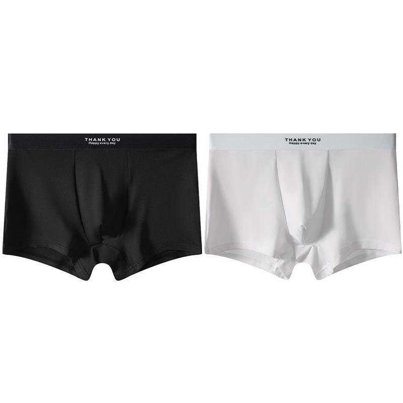 Men's Ice Silk Breathable Summer Boxer Briefs: Youthful, Simple, Comfortable Sportswear