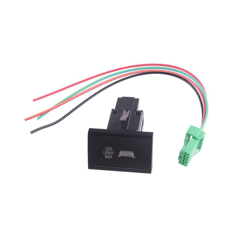 

Car Push Button Switch Red LED Work Rear Spot Reverse Fog Light Bar 12V Fit For VW Amarok