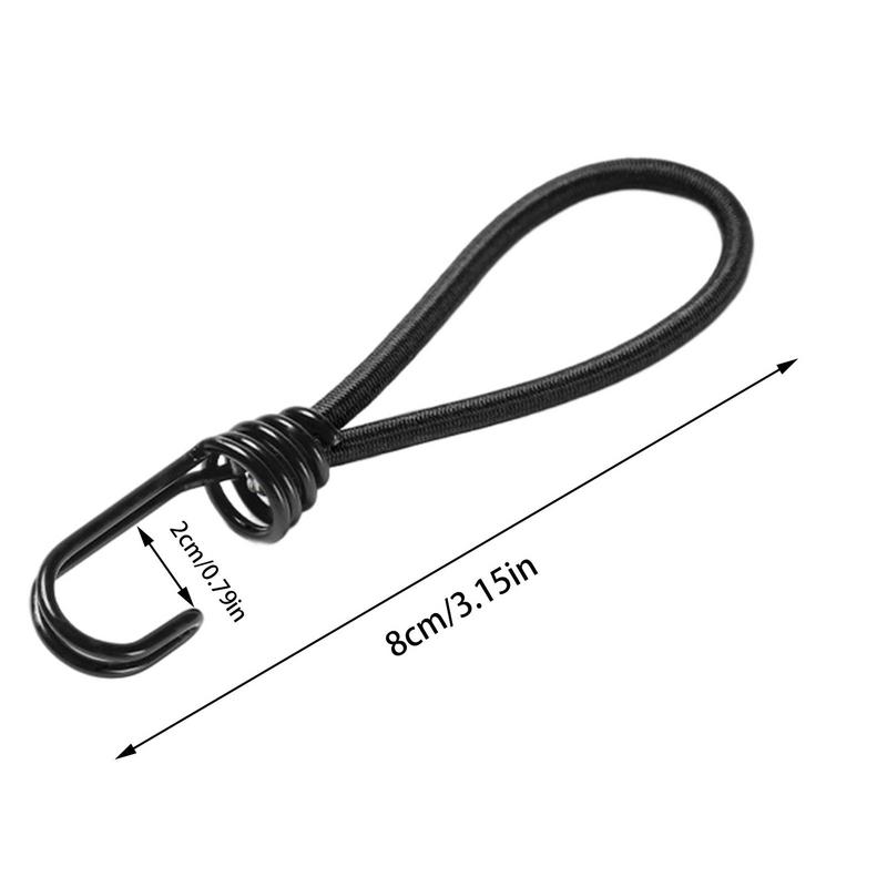 outdoor tent elastic rope Bungee Cords with Hook Small Elastic Camping Tent Bungee Straps Tent Fixing String Hooks Accessories