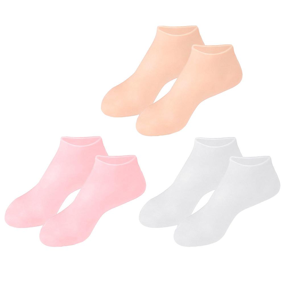 3Pairs Supple Moisturizing Socks for Cracked Heels Professional Foot Care Spa Supplies Locks In Moisture Exfoliation