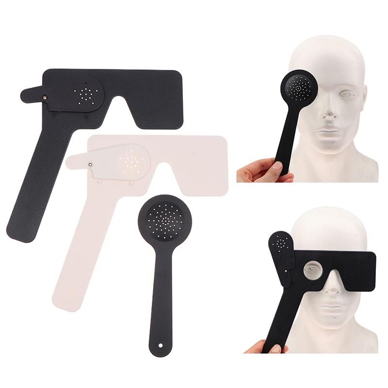 Eye Occluder For Vision Test And Optometry Eye Spoon Eyesight Adjustment Ruler Multiple Pin Hole Occluder Eye Patch