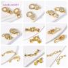 15.2*9.5mm 18K Gold Plated Lobster Clasps Fasteners High Quality Bracelet Connect Clasps DIY Bracelet Jewelry Making Accessories