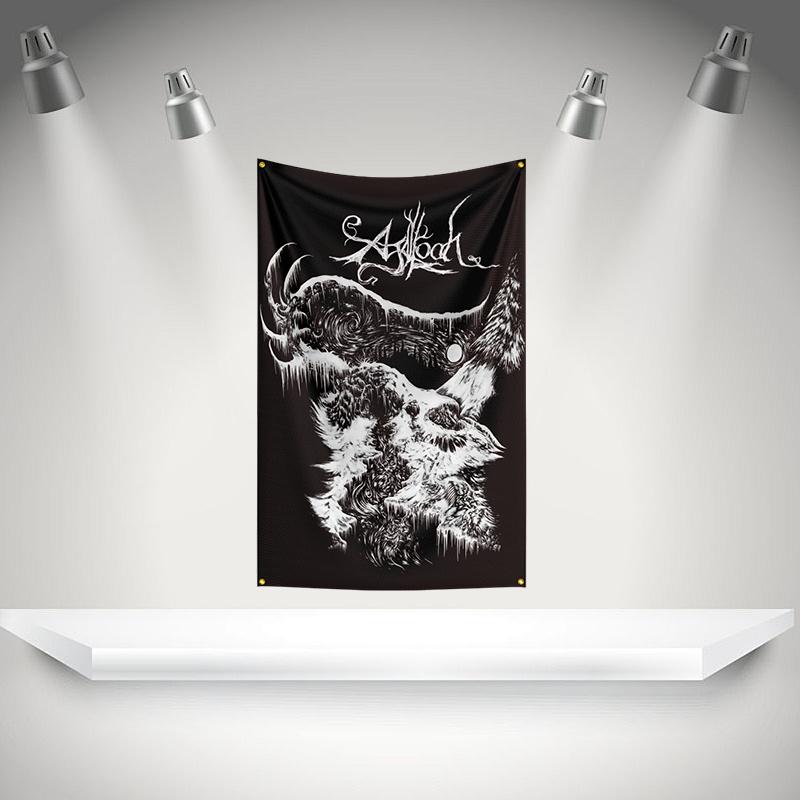 Aagallochs Flag Rock Music Band Banner Hd Printing Tapestry Exhibition Music Band Fans Garage Decor