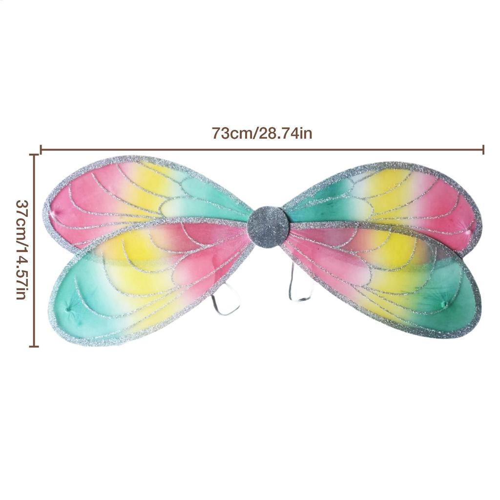 Fairy Dragonfly Wings for Girls Cosplay Costume Reusable Role Play Props for Party Masquerade Stage Performance Photography