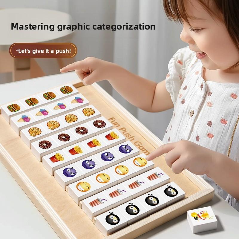 Wooden Educational Puzzle Board Toy With Sorting Logic For Preschool Kids Gift
