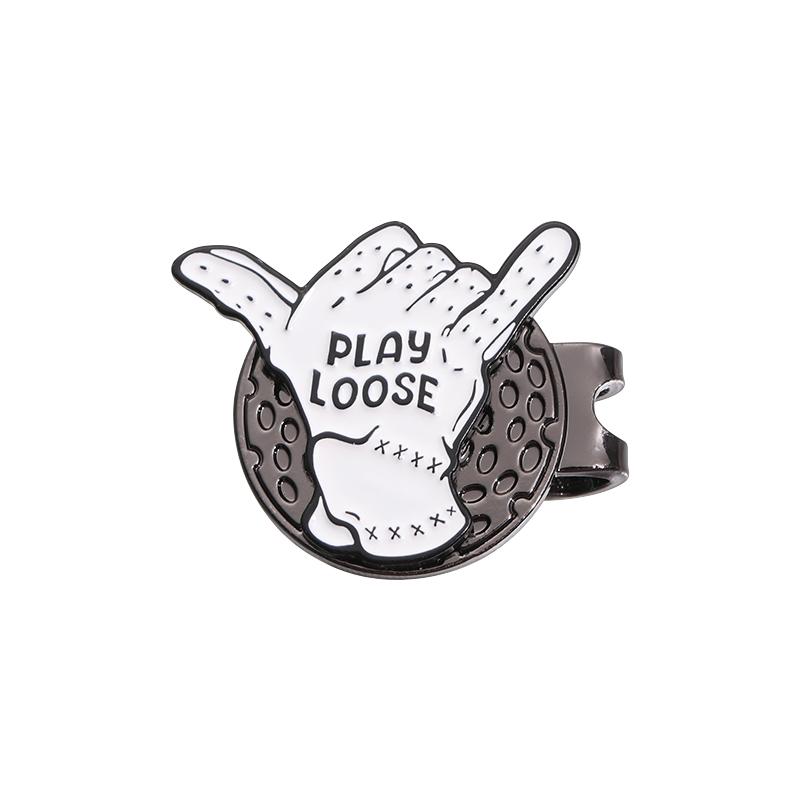 Golf Hat Clip 0.9 Inch Lucky Clover Hard Trendy Hat Metal Badge Jewelry Gift for Friend