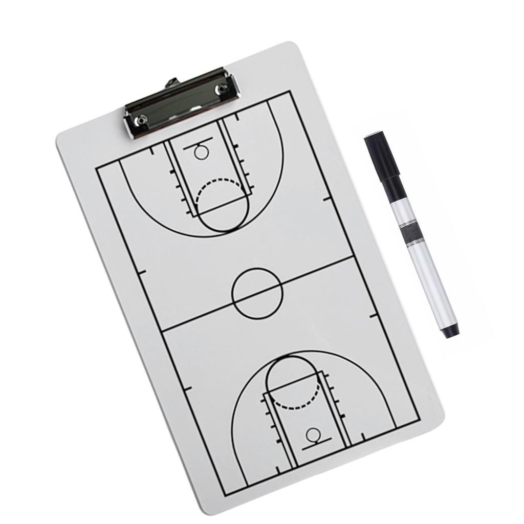 Sportovní strategické koučovací tabule 13,78x8,66 palce Přenosné pro basketbal / volejbal / házenou / fotbal Kreslicí fix