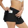 Women's Flowing Sports Shorts Gym Yoga Workout Running Tennis Skirt Comfortable Skirts with Pockets