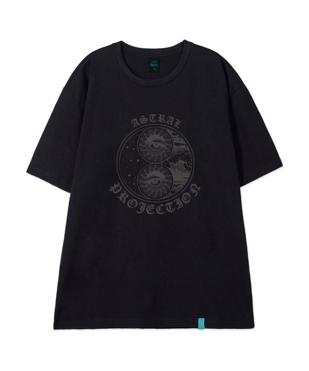Astral Projection [Mystic Eye] Cotton Loose Fit Short Sleeve T-Shirt_Black M