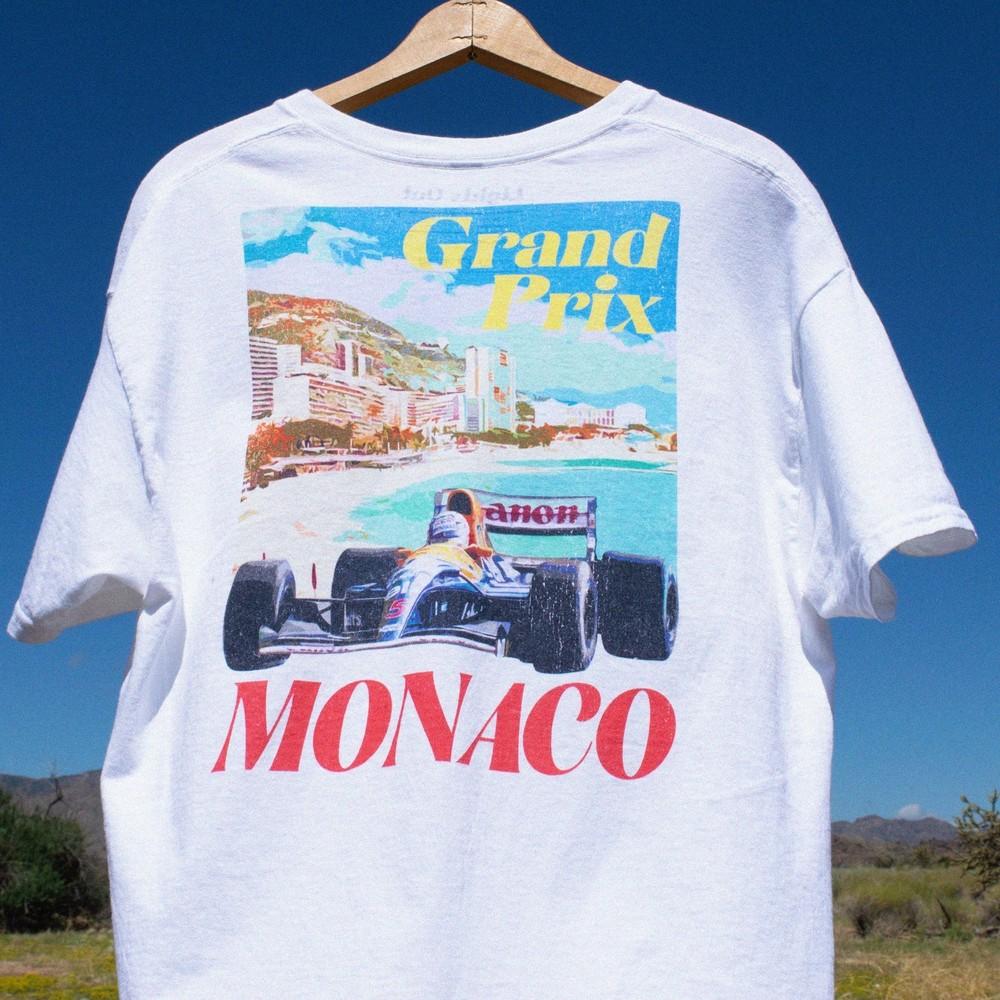 Vintage Monaco Grand Prix Back print Graphic Unisex T-Shirt Gift for fan S-5XL Unisex T-Shirt M