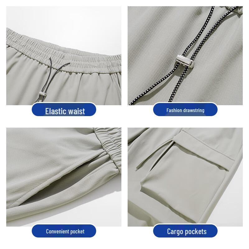 Eastern Camel Unisex Cargo Windbreaker Pants