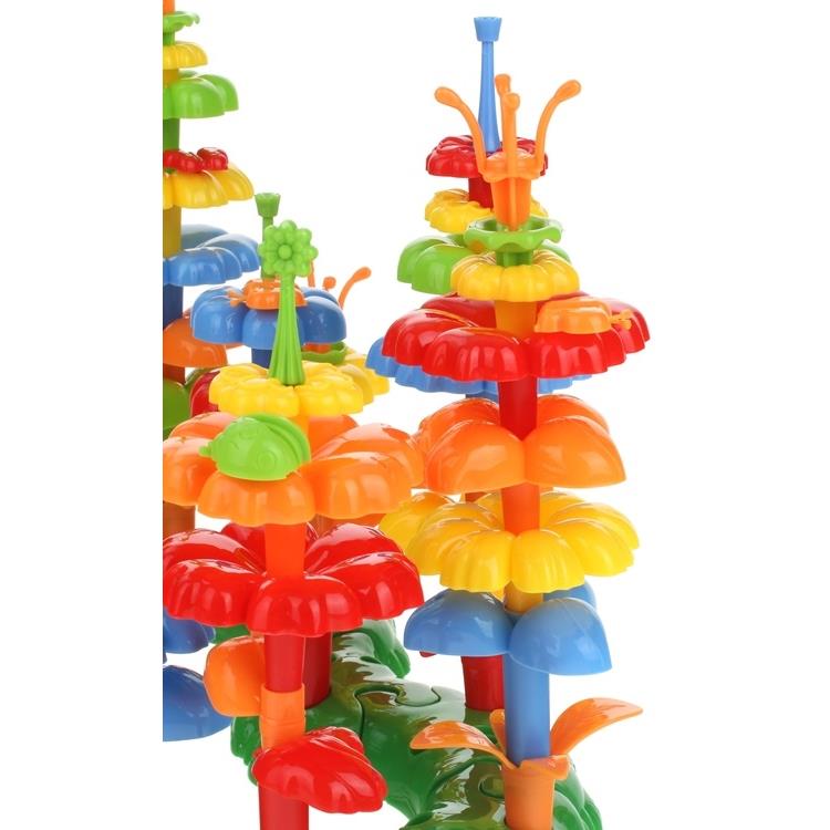Construction Blocks for Building a Garden Flowers Garden Puzzle 124pcs.